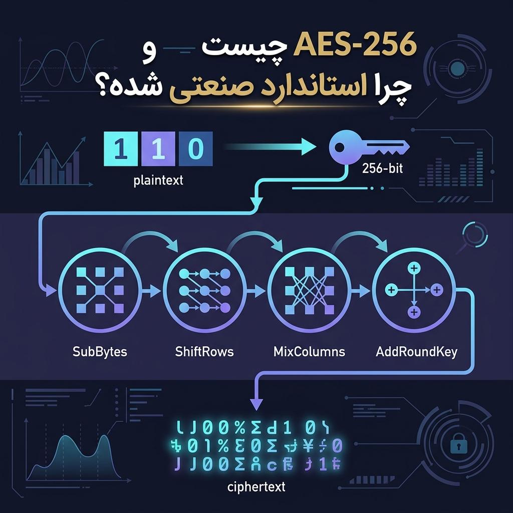 رمزکردن فایل و رمزنگاری فایل با AES-256